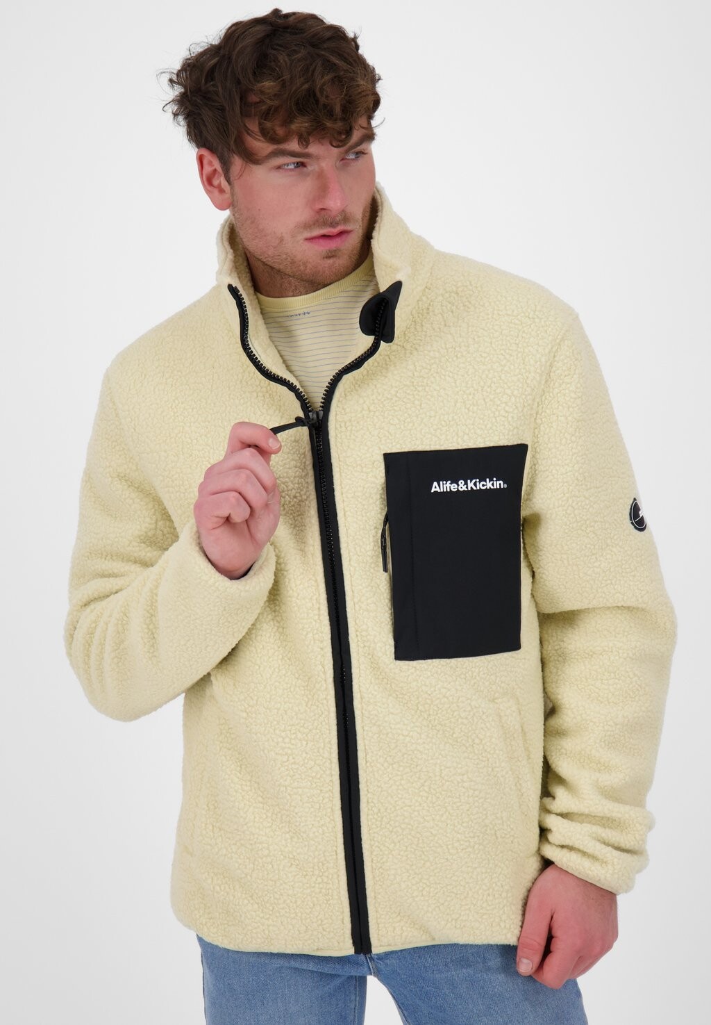 

Куртка флисовая alife & kickin, кремовый, Бежевый