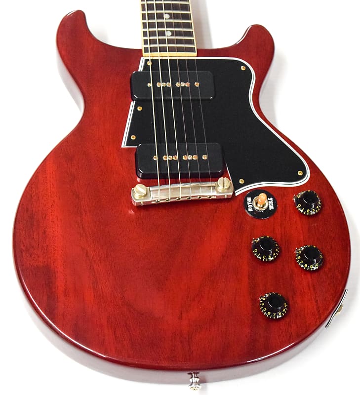 Электрогитара Gibson Custom 1960 Les Paul Special Double Cut Reissue VOS Cherry Red цена и фото