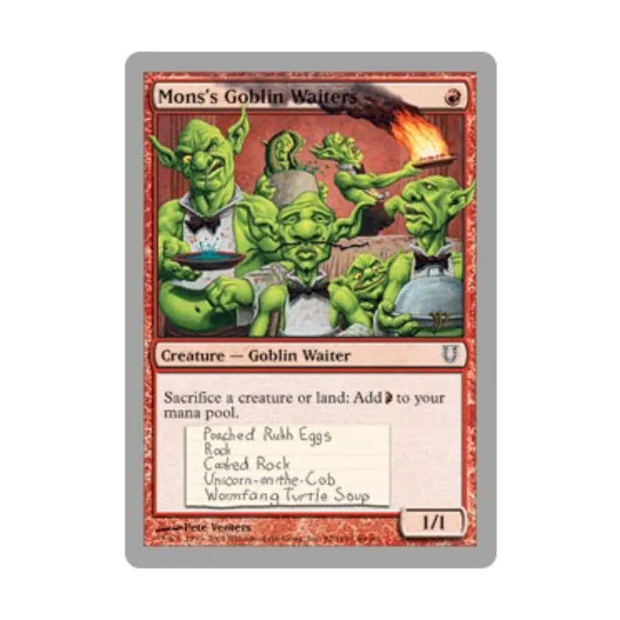 

CCG Гоблины-официанты Монса (клавиша C), MTG - Unhinged