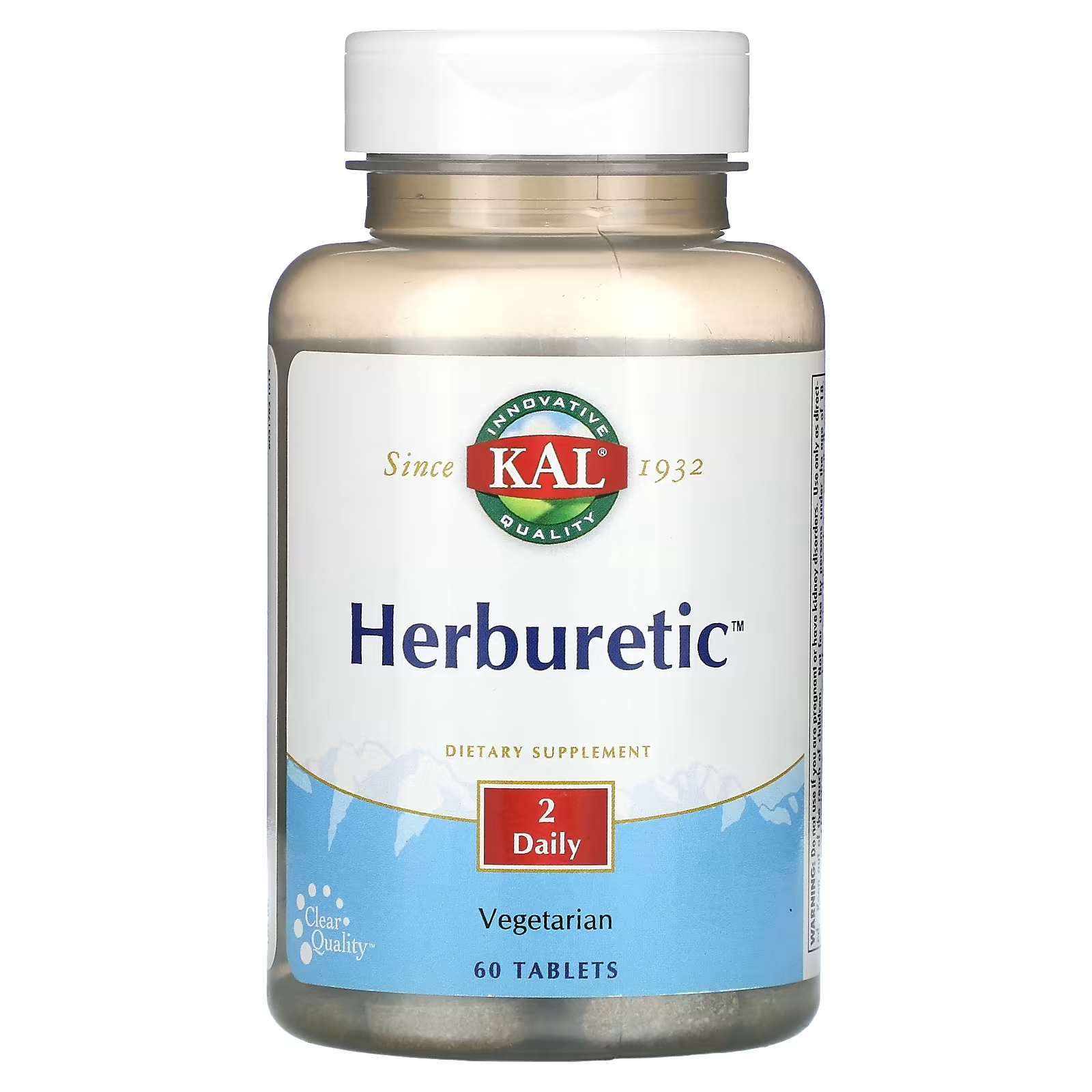 Пищевая добавка KAL Herburetic, 60 таблеток пищевая добавка kal zinc chelated 90 таблеток