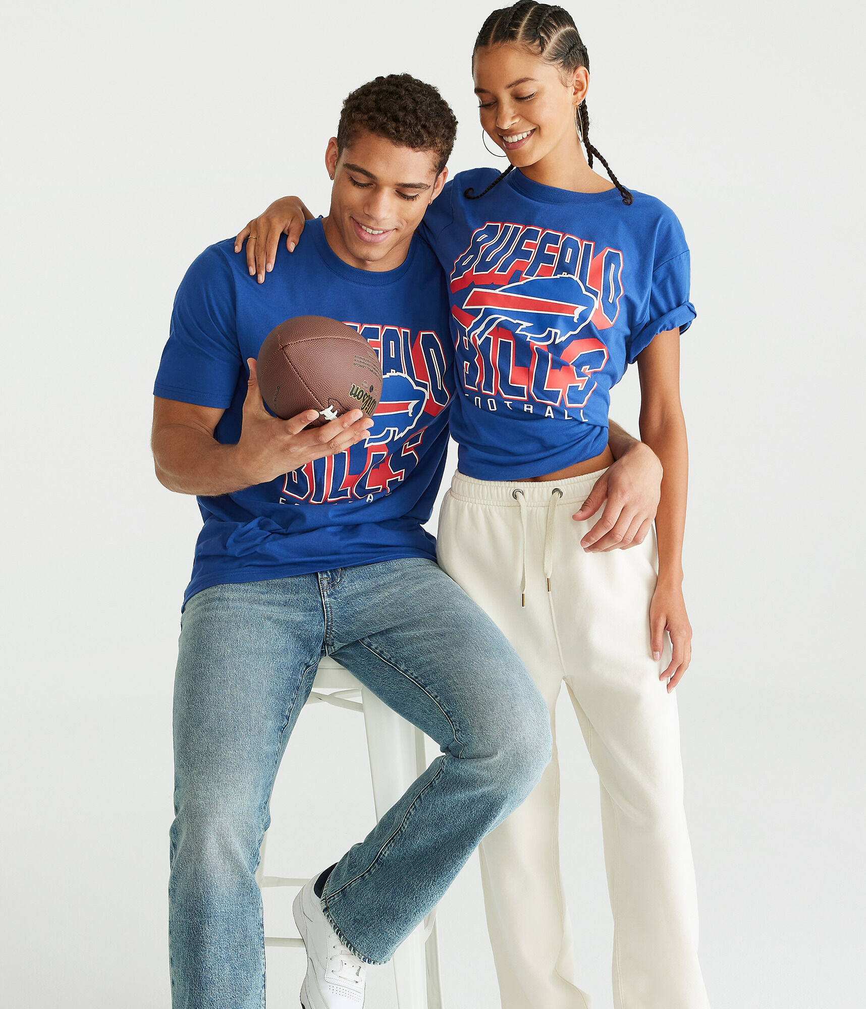 

Футболка с рисунком Buffalo Bills Aeropostale, синий