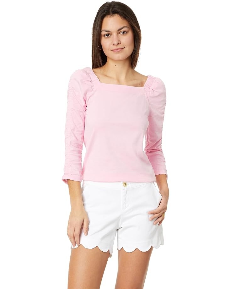 Топ Lilly Pulitzer Sirah Knit, цвет Conch Shell Pink хлопковый комбинезон shell с люверсами lilly pulitzer белый