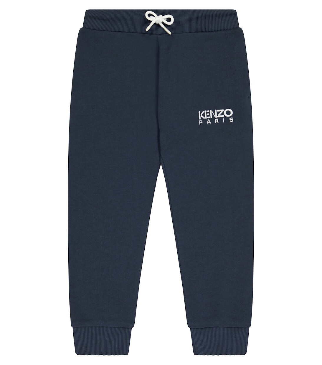 

Спортивные брюки из хлопкового флиса с логотипом Kenzo, синий