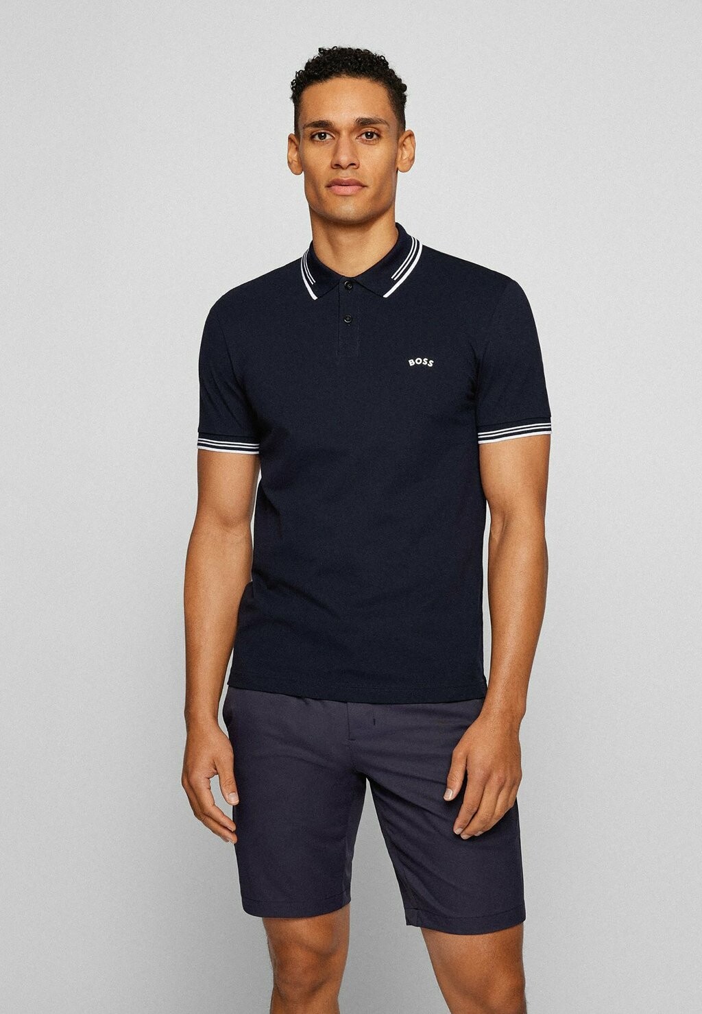

Рубашка поло PAUL CURVED BOSS ATHLEISURE, цвет blue