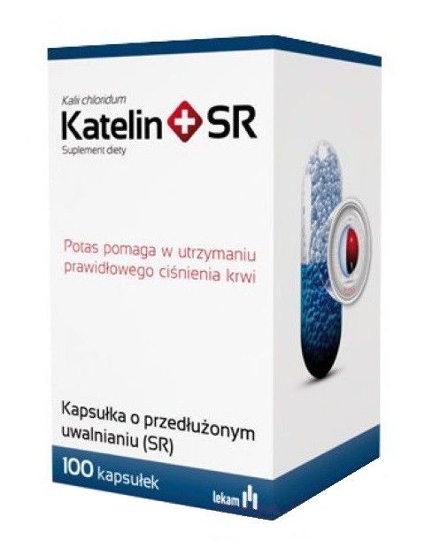 Калий в капсулах Katelin+ SR Kapsułki, 100 шт пробиотик в капсулах loggic 30 kapsułki 30 шт