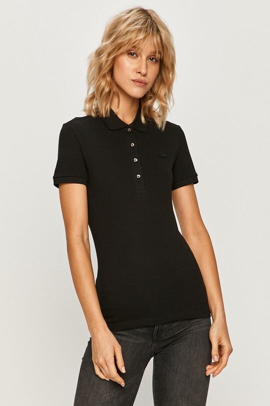

Поло Lacoste, черный
