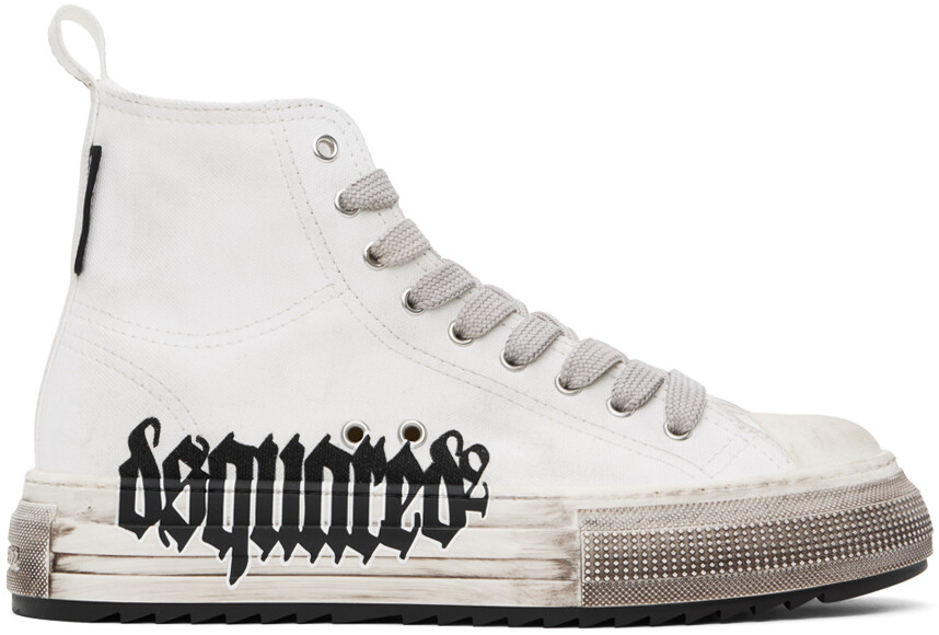 

Белые берлинские кроссовки Dsquared2