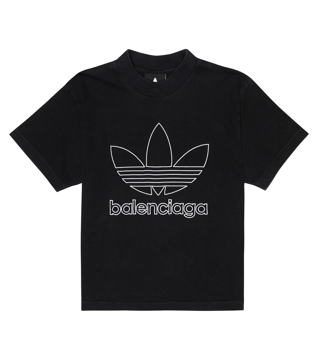 

Футболка из коллаборации с Adidas с логотипом Balenciaga Kids, черный