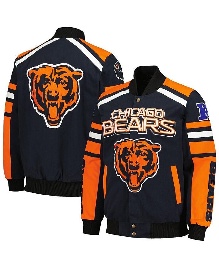 

Мужская темно-синяя куртка с кнопками Chicago Bears Power Forward Racing G-III Sports by Carl Banks, синий