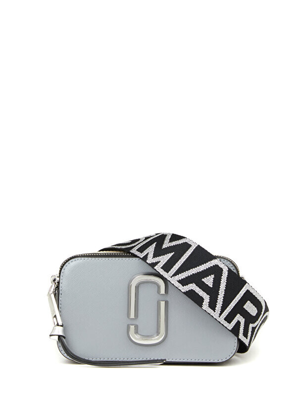 

Серая женская кожаная сумка snapshot Marc Jacobs