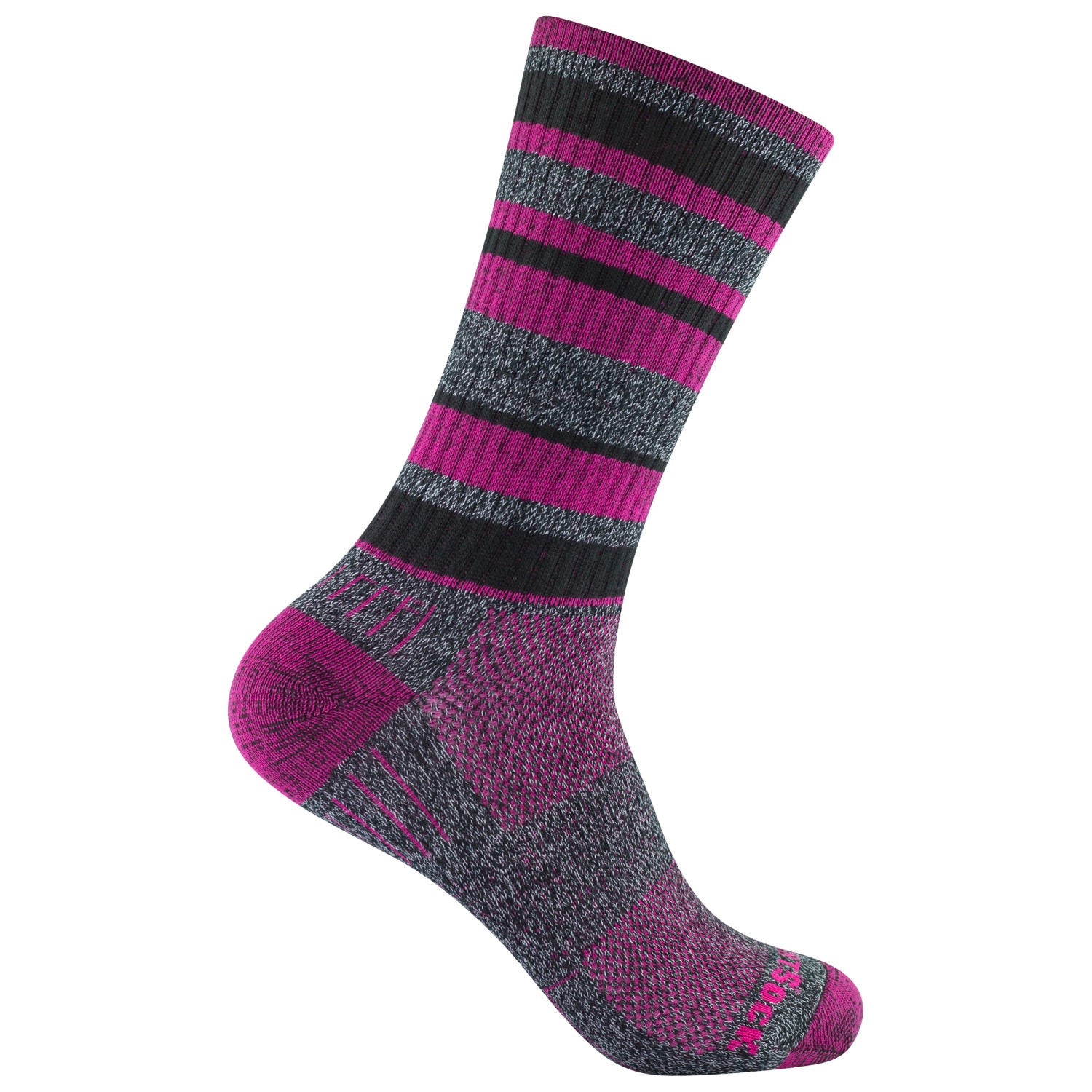 

Походные носки Wrightsock Adventure Crew, цвет Black Fuchsia