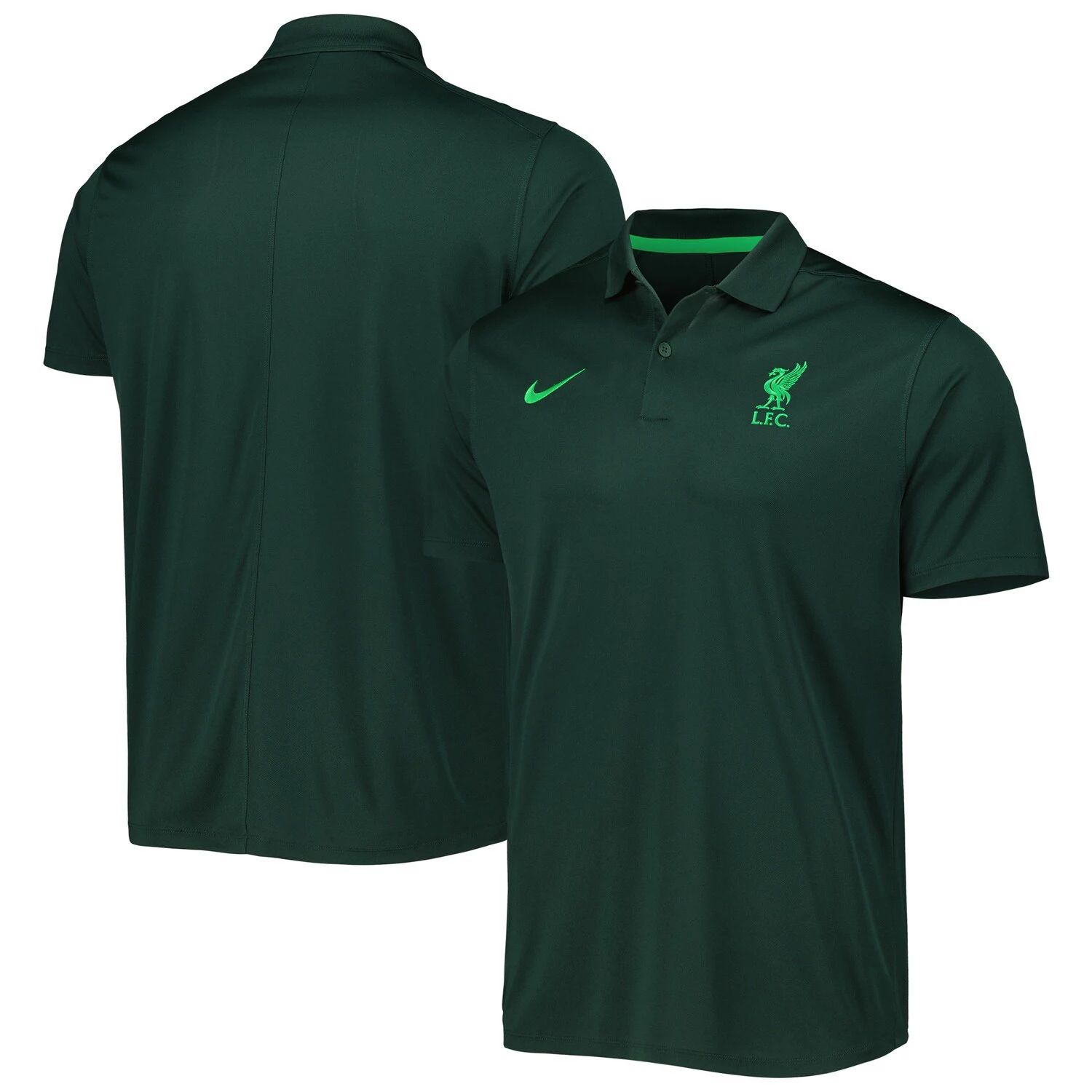 Мужская зеленая футболка-поло Liverpool Victory Nike
