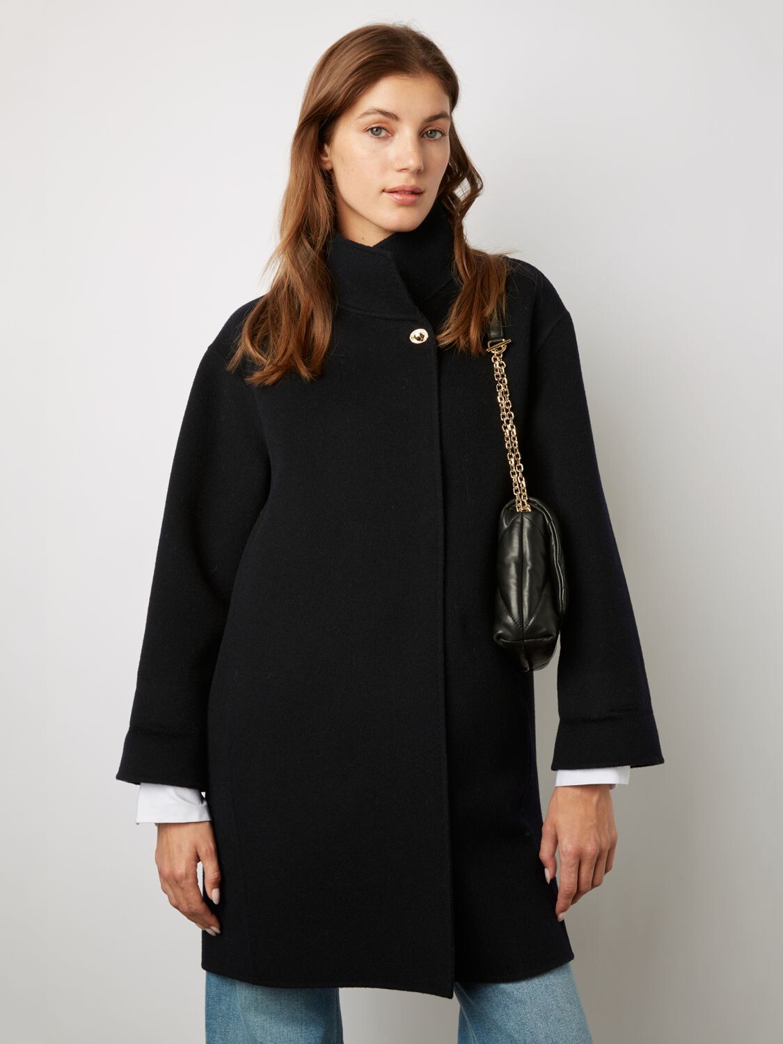 

Однотонное пальто Selenne Gerard Darel, темно-синий