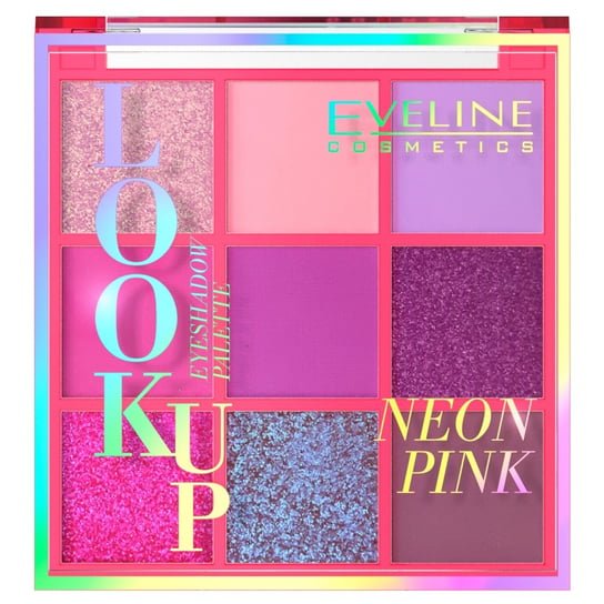 Палетка из 9 теней для век Neon Pink, 10,8 г Eveline Cosmetics, Look Up eveline look up let s try тени для век 10 8 g