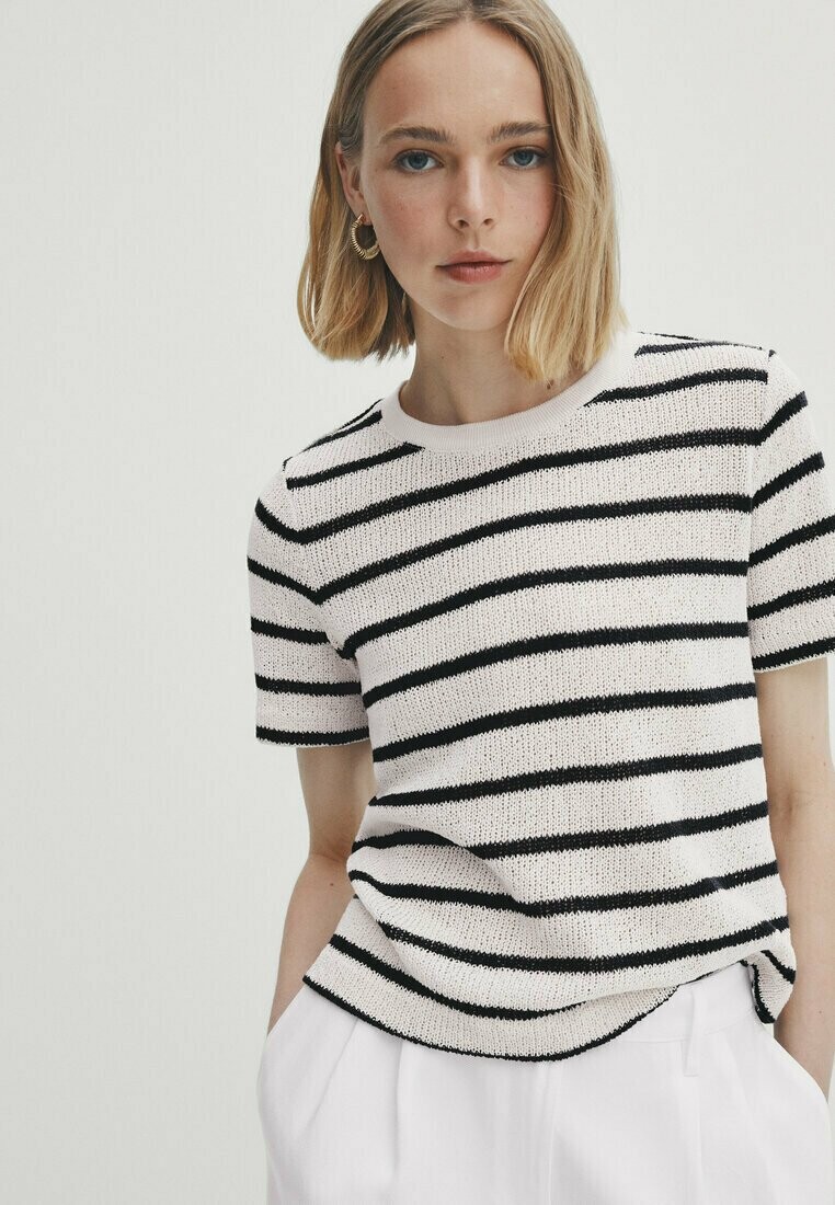 

Футболка с принтом Massimo Dutti, бежевый