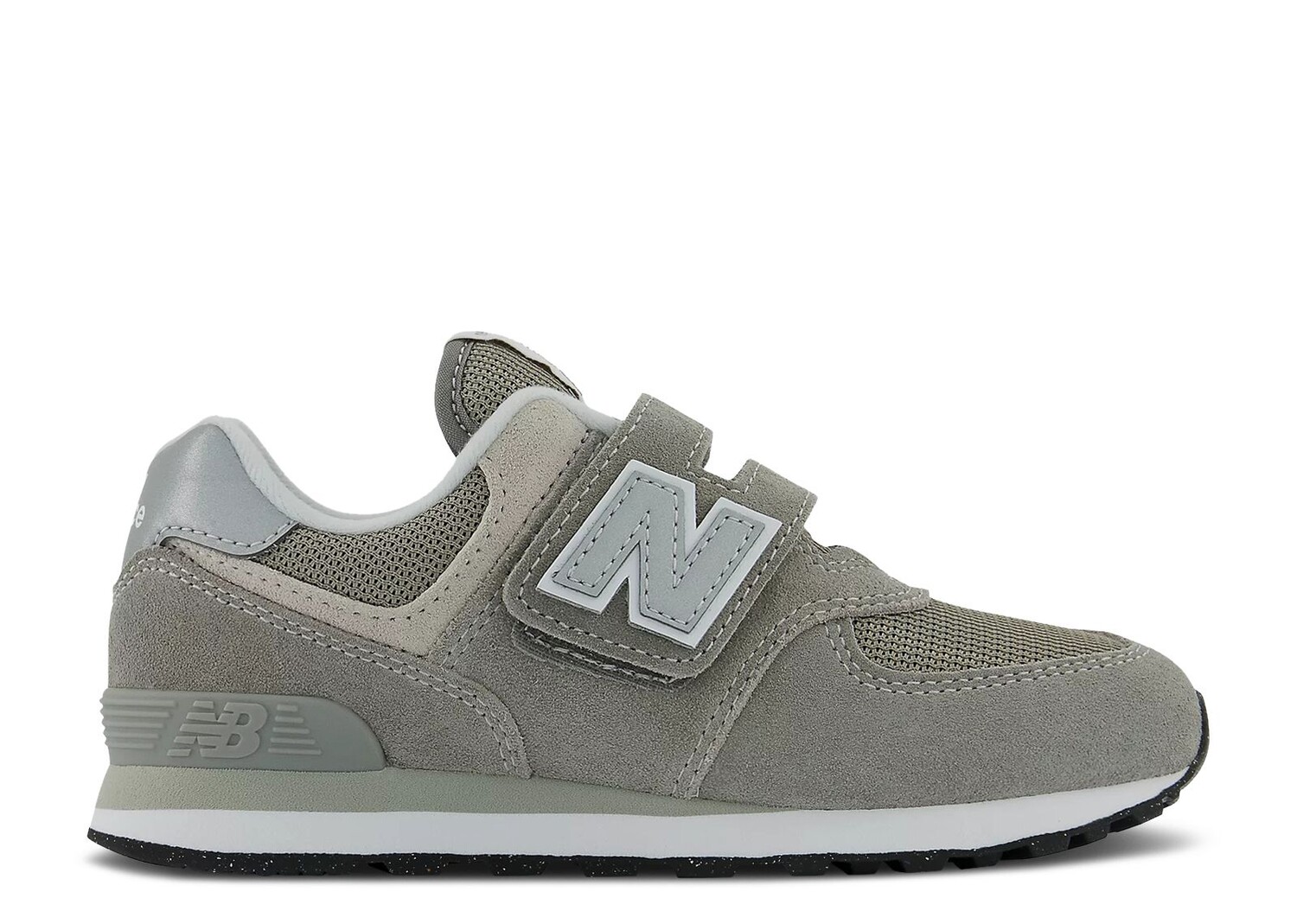 

Кроссовки New Balance 574 Hook And Loop Little Kid Wide 'Core Pack - Grey White', серый