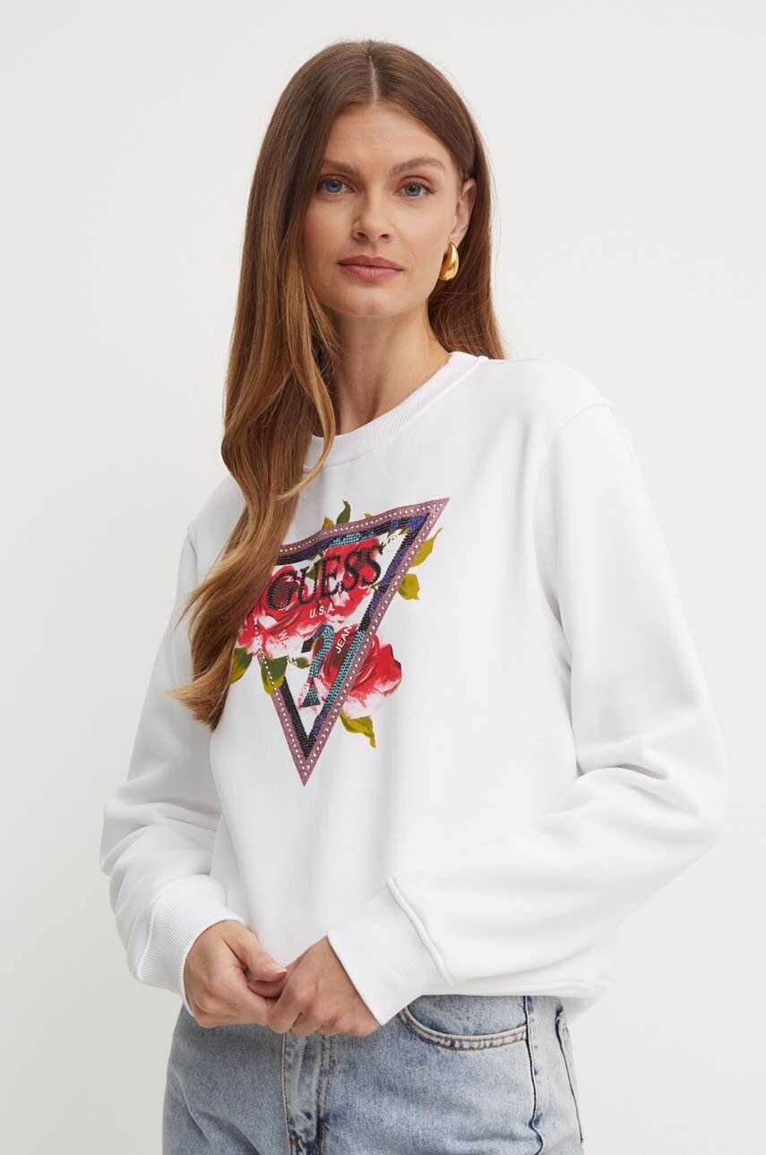 

Толстовка Guess ROSES, белый