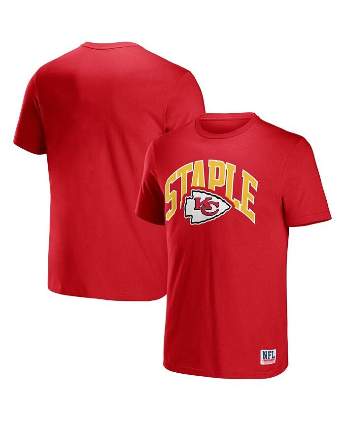 

Мужская красная футболка с коротким рукавом и логотипом NFL X Staple Kansas City Chiefs Lockup NFL Properties, красный