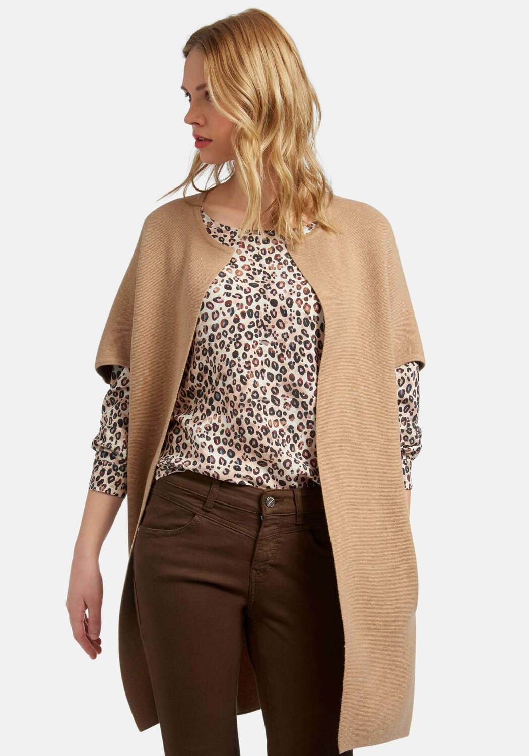 

Толстовка PETER HAHN Strickjacke new wool, кэмел