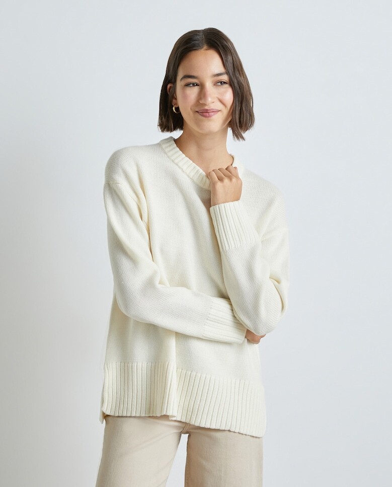 

Женский вязаный свитер с круглым вырезом Easy Wear
