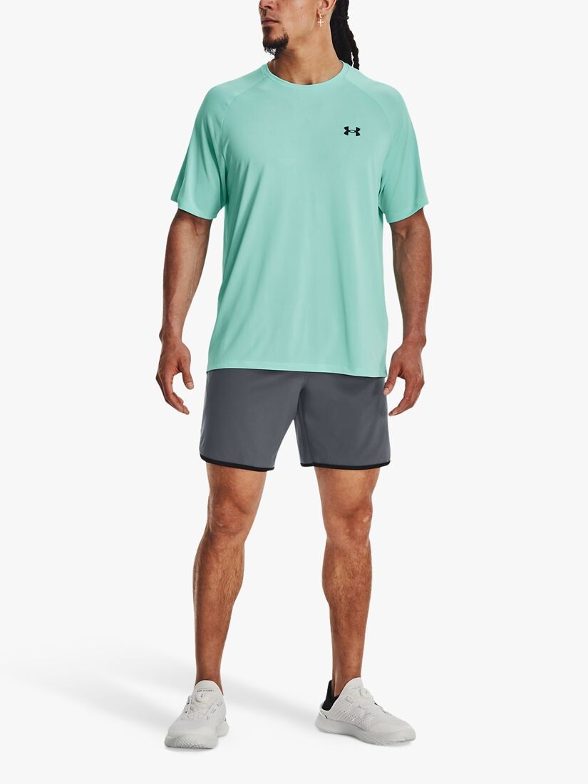 

Спортивная футболка с короткими рукавами Tech 2.0 Under Armour, нео бирюзовый/черный
