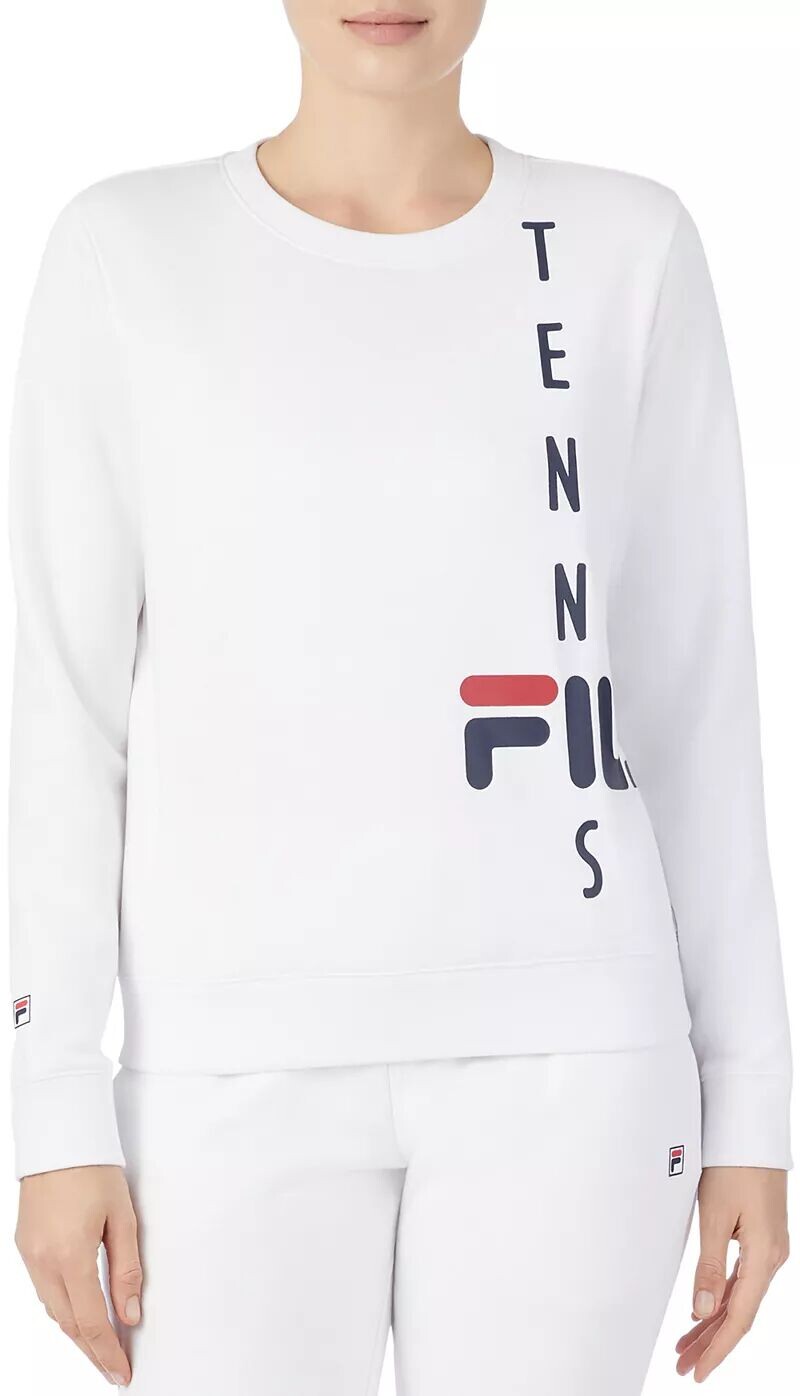 

Женская толстовка с круглым вырезом Fila Tennis Essentials, белый
