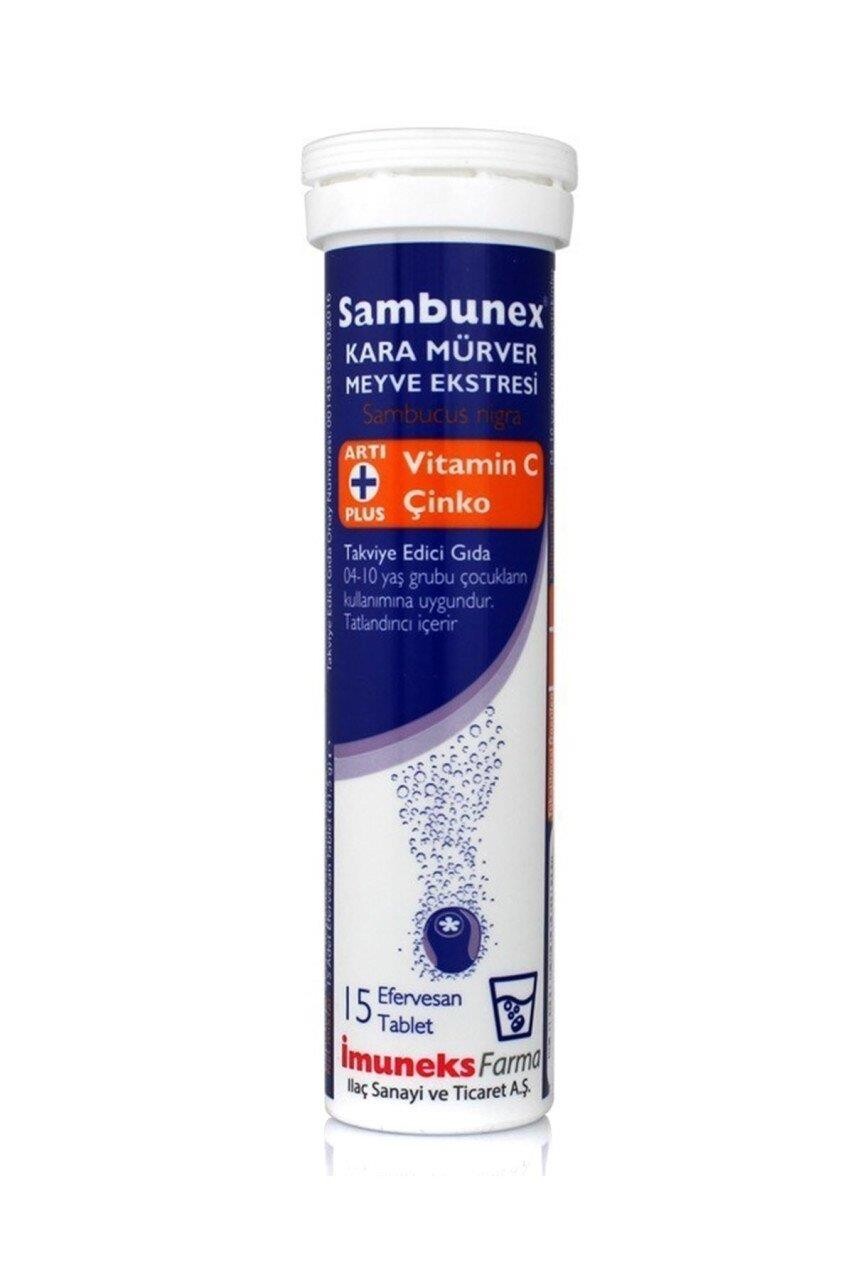 

Sambunex Черная бузина витамин С + цинк 20 шипучих таблеток IMUNEKS FARMA