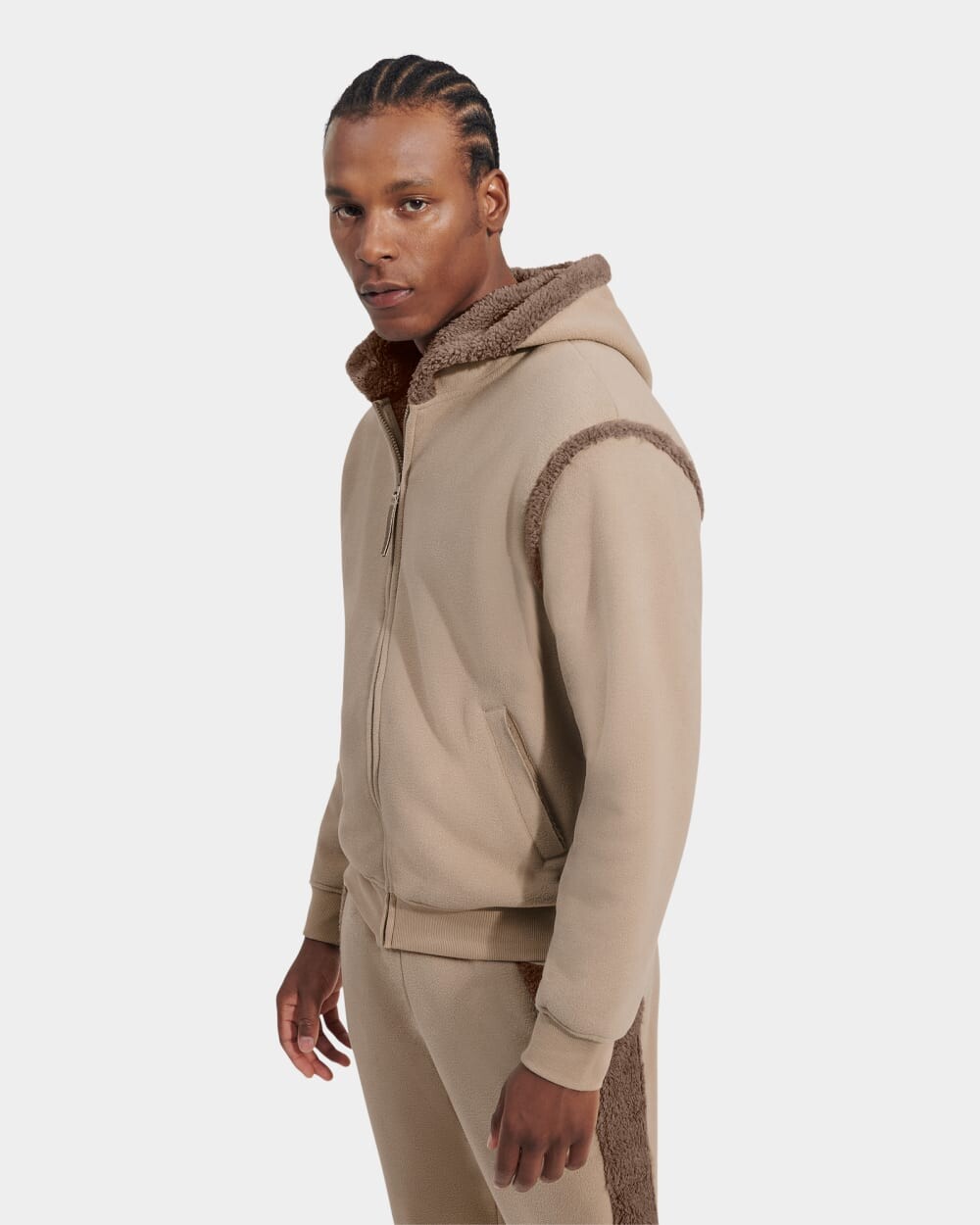 

Толстовка Evren Bonded Fleece Zip Up UGG, бежевый