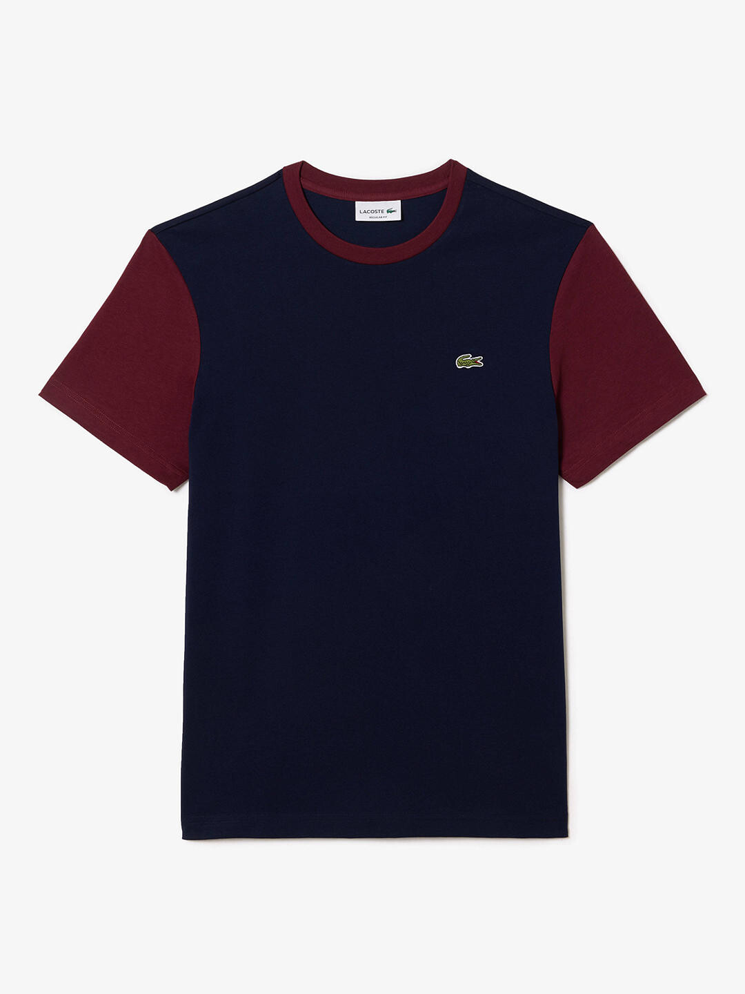 

Футболка Lacoste с круглым вырезом в стиле колор-блок, R1i Nav