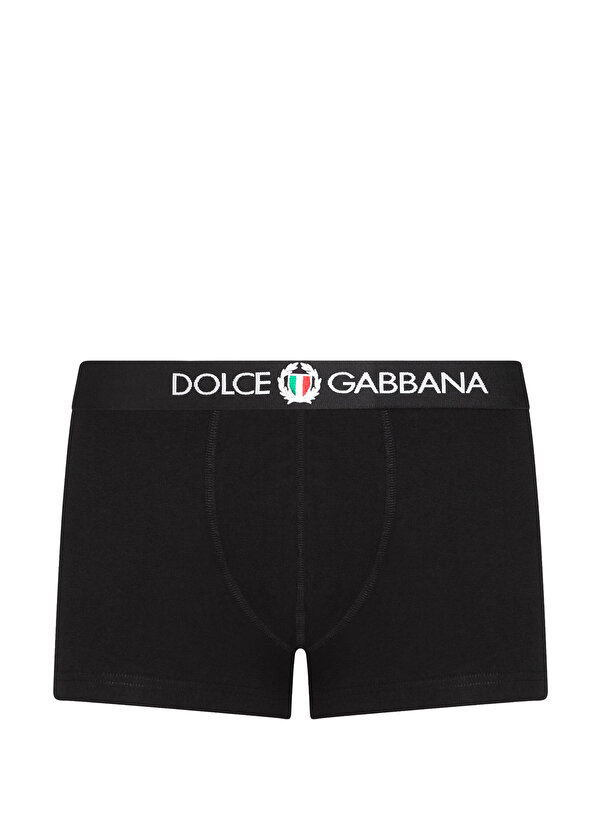 Черные боксеры с логотипом и тесьмой Dolce&Gabbana