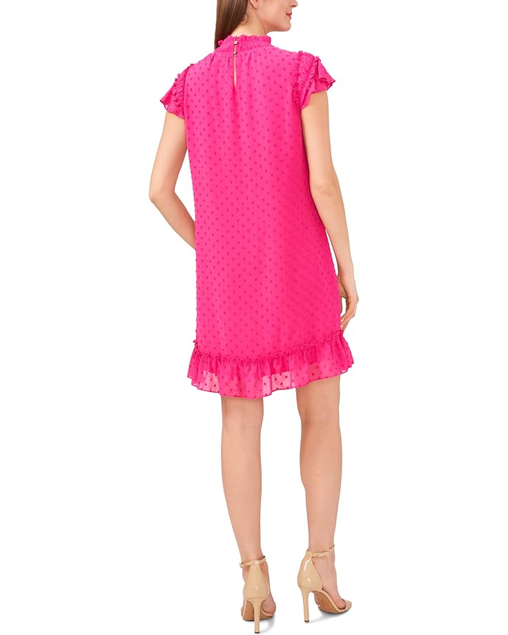 Платье CeCe Mock Neck Clip Dress, цвет Bright Rose цена и фото
