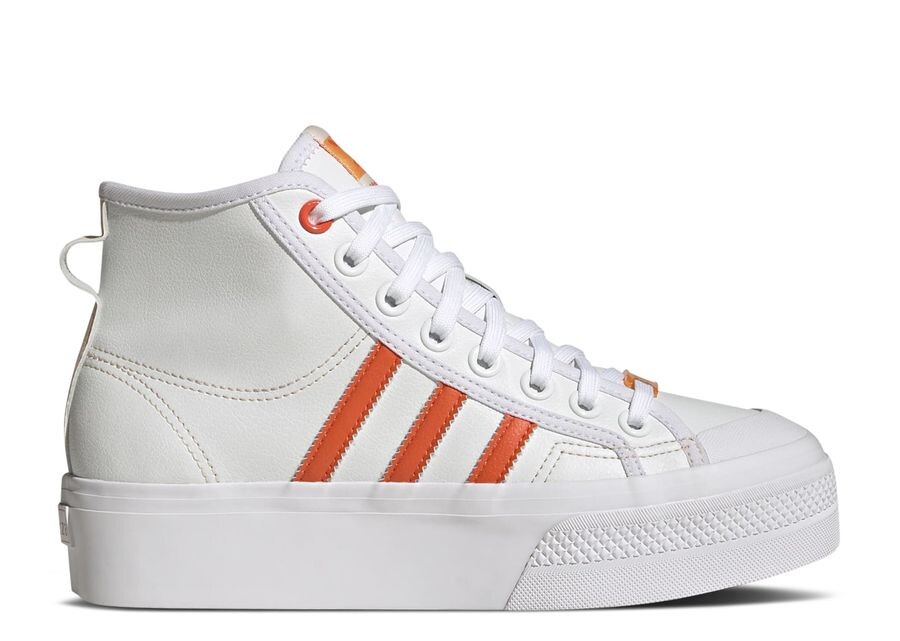 

Кроссовки adidas Wmns Nizza Platform Mid Vegan 'White Bliss Orange', белый