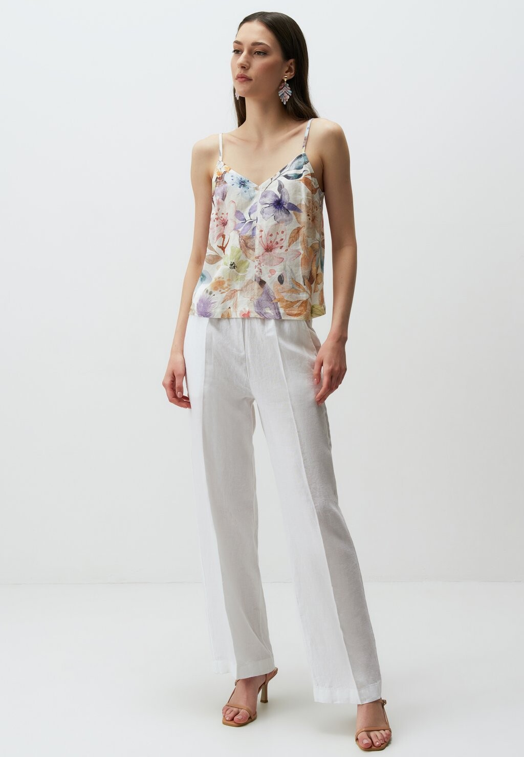 

Брюки HIGH WAIST WIDE LEG Jimmy Key, белый