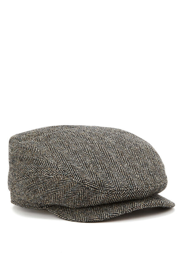

Мужская шерстяная шапка антрацитового цвета Stetson, серый