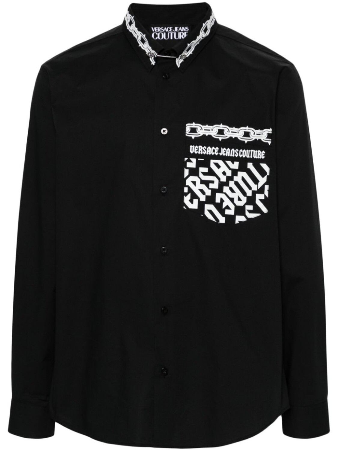 

Versace Jeans Couture рубашка с логотипом, черный