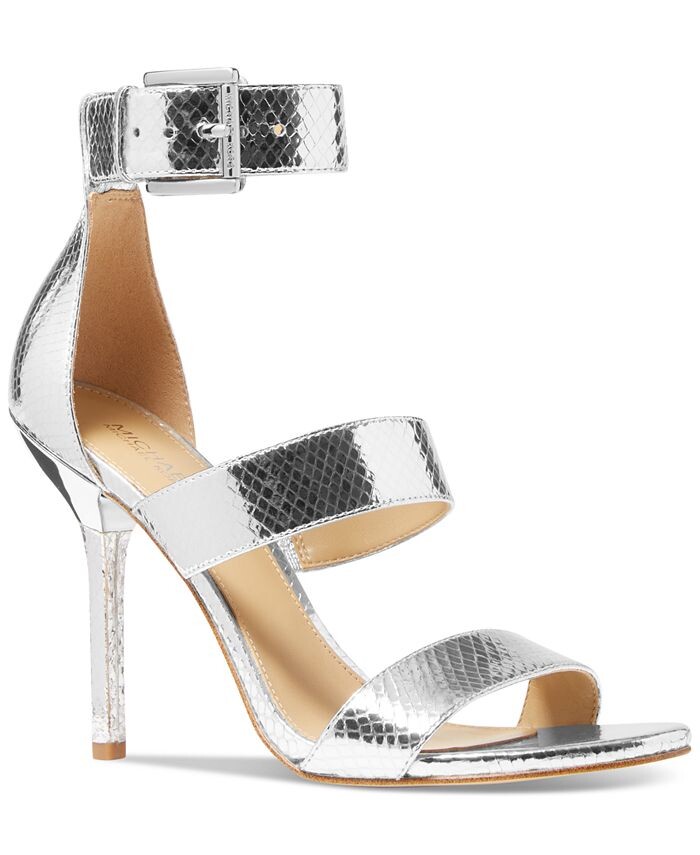 

Женские классические сандалии Amal Michael Kors, серебро