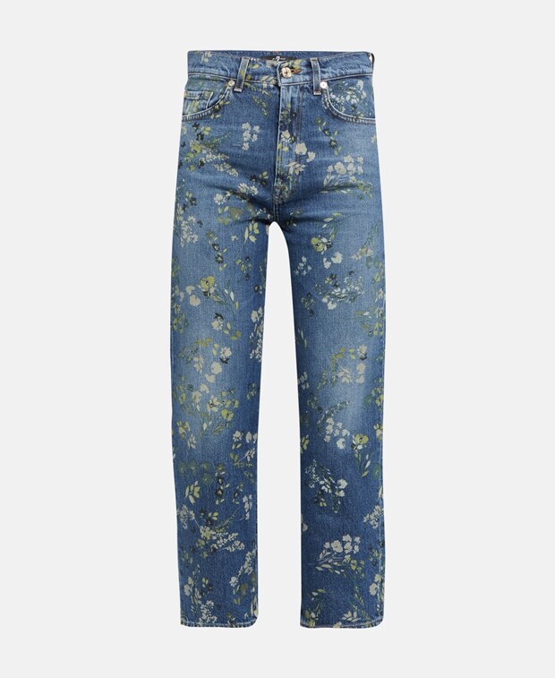 

Прямые джинсы 7 for all Mankind, цвет Slate Blue
