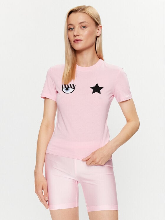 

Футболка стандартного кроя Chiara Ferragni, розовый