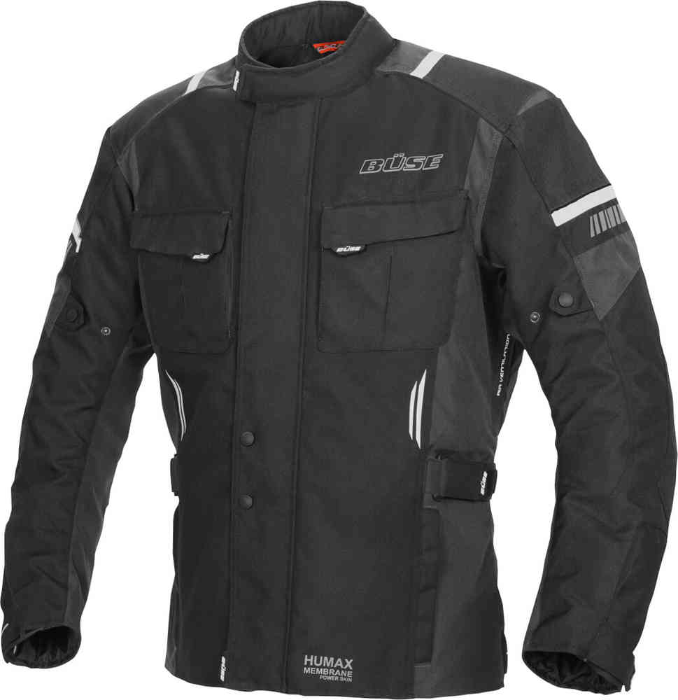 Мотоциклетная текстильная куртка Breno Pro Büse, черный/антрацит