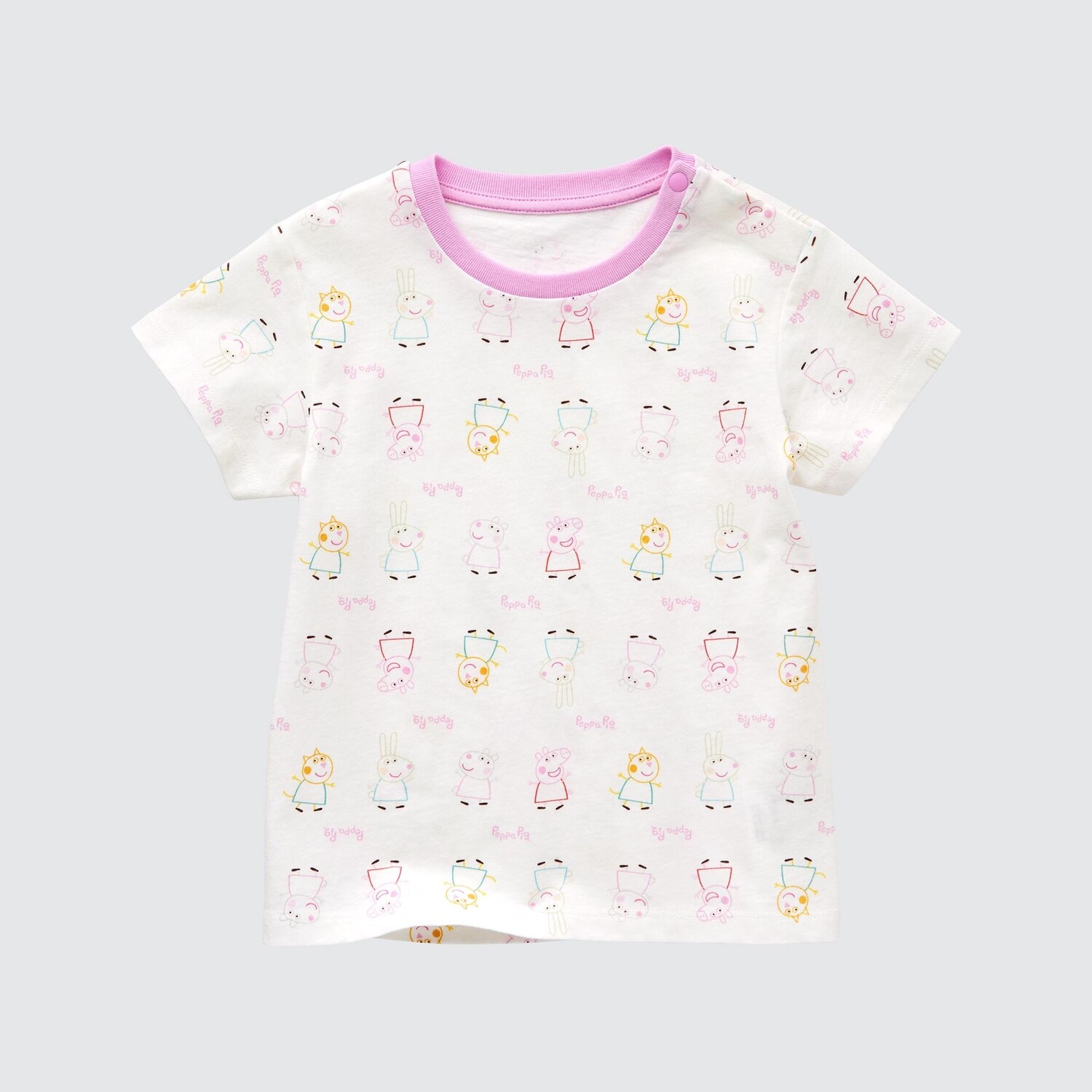 

Футболка UNIQLO Peppa Pig с коротким рукавом и рисунком, белый