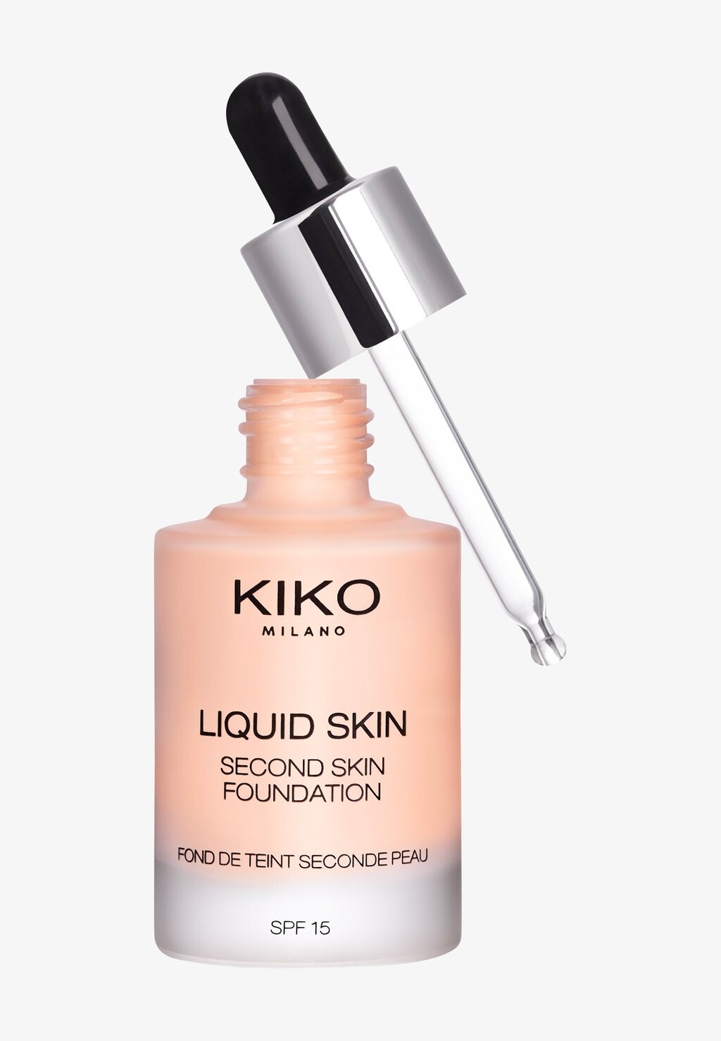 

Тональная основа LIQUID SKIN SECOND SKIN FOUNDATION KIKO Milano, цвет 01 warm rose