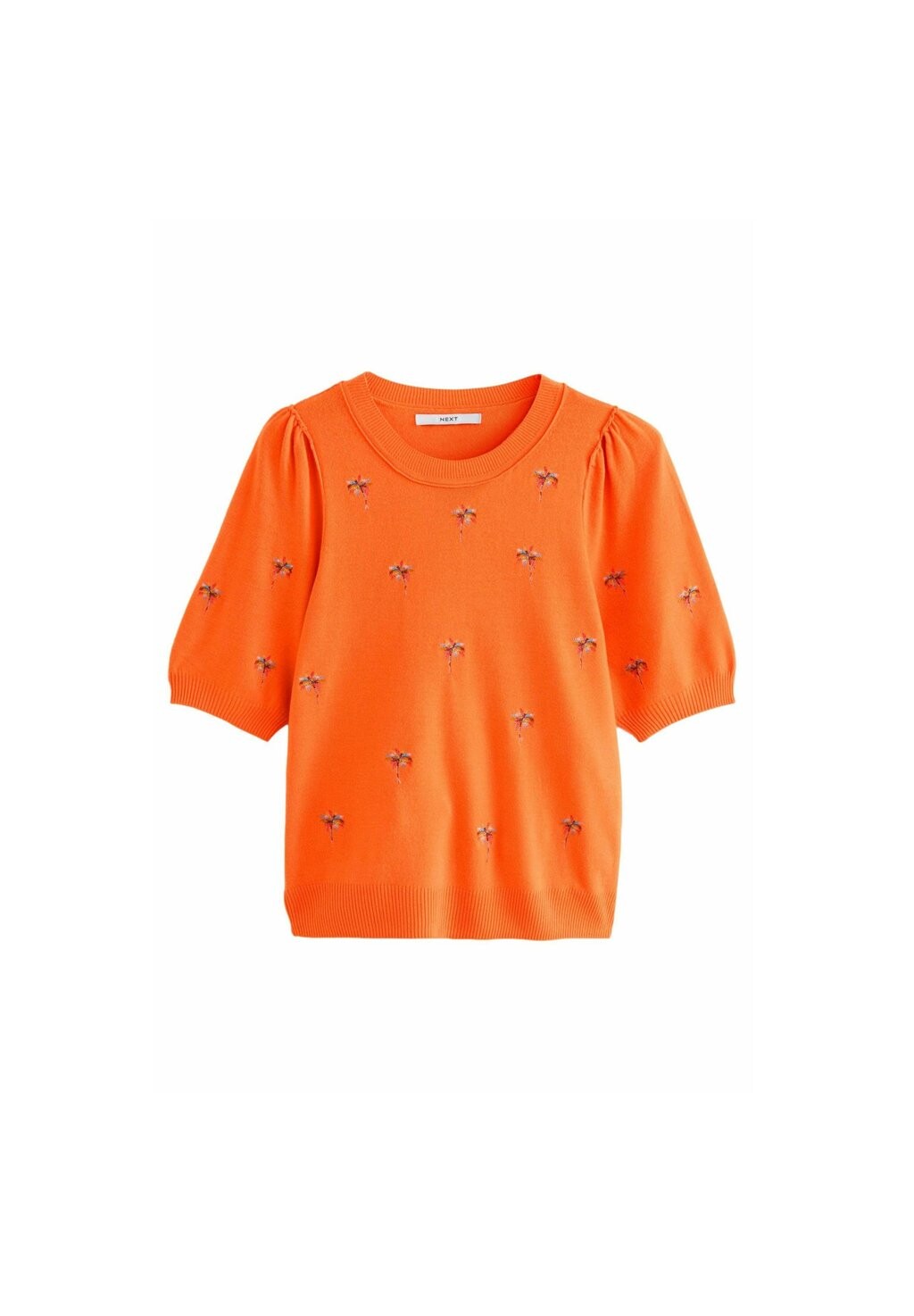

Принт на футболке CREW NECK SHORT SLEEVE-REGULAR FIT Next, оранжевый