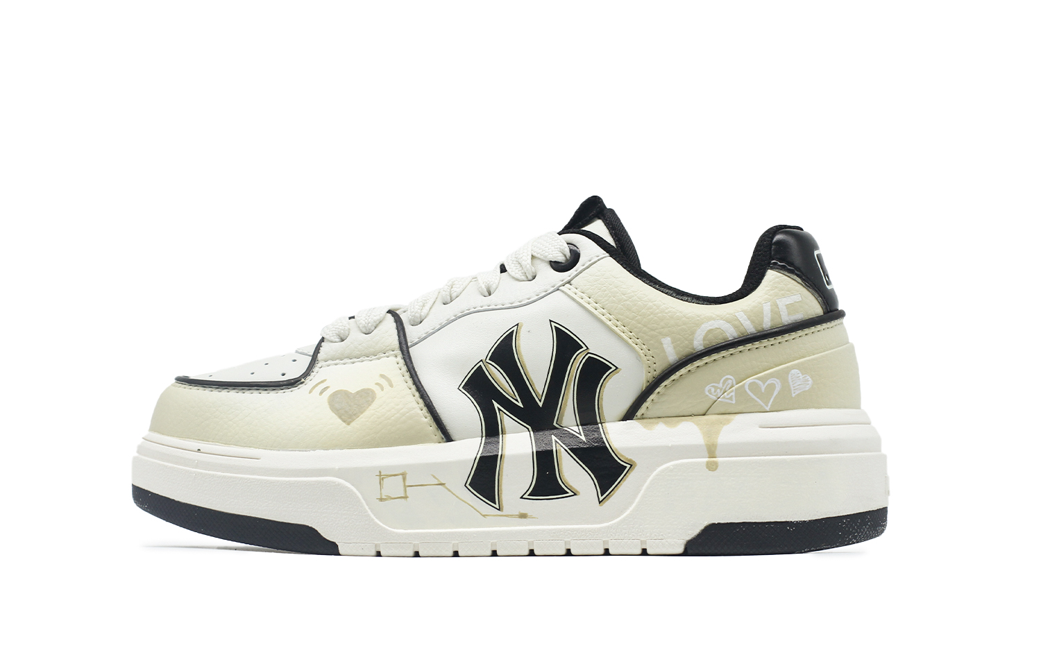 

Кроссовки MLB Chunky Liner Skateboarding Shoes Unisex Low-top White/yellow, цвет White/Varsity Maize