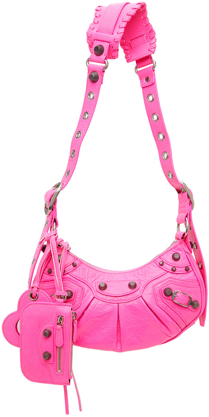 

Розовая сумка через плечо XS Le Cagole Fluo Balenciaga
