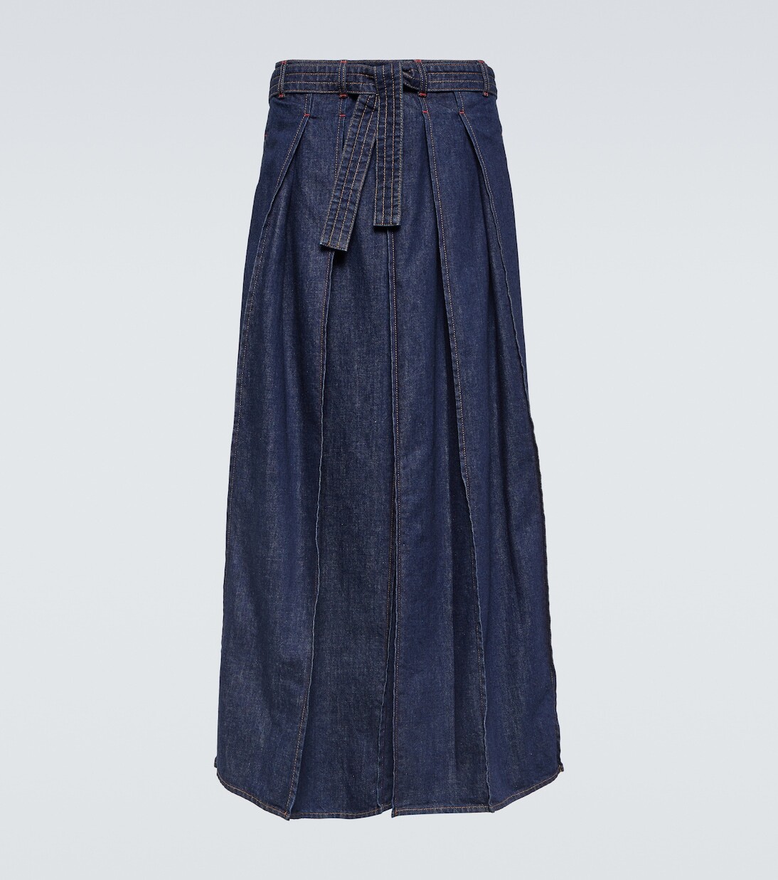 

Джинсы широкого кроя со складками Kenzo, синий