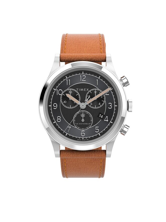 

Часы Waterbury TW2V73900 Timex, коричневый/черный/серебряный