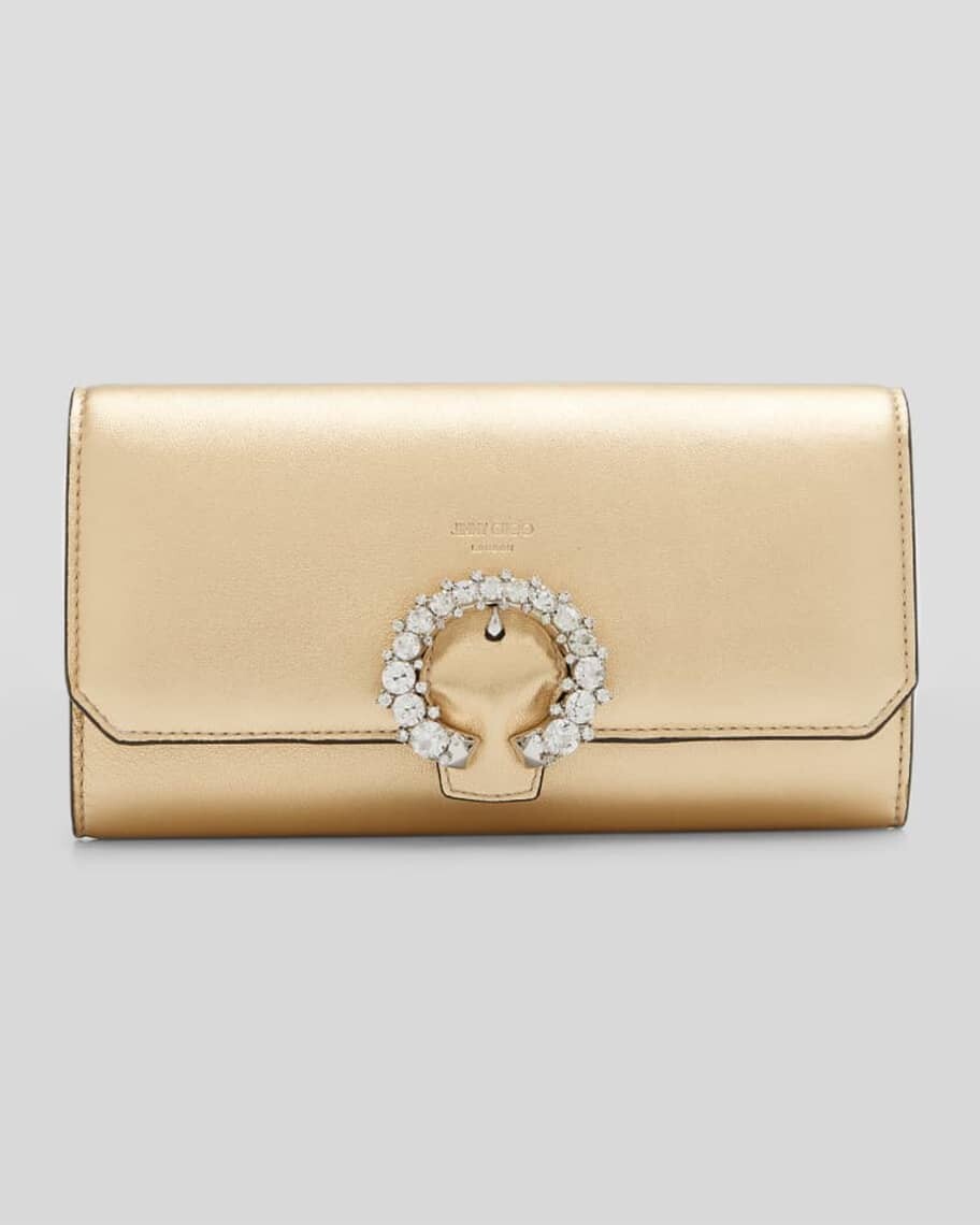 

Мини-кошелек Madeline с металлическими кристаллами и цепочкой Jimmy Choo