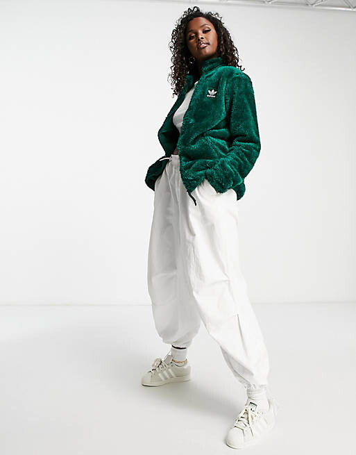 

Темно-зеленый флис adidas Originals Essentials