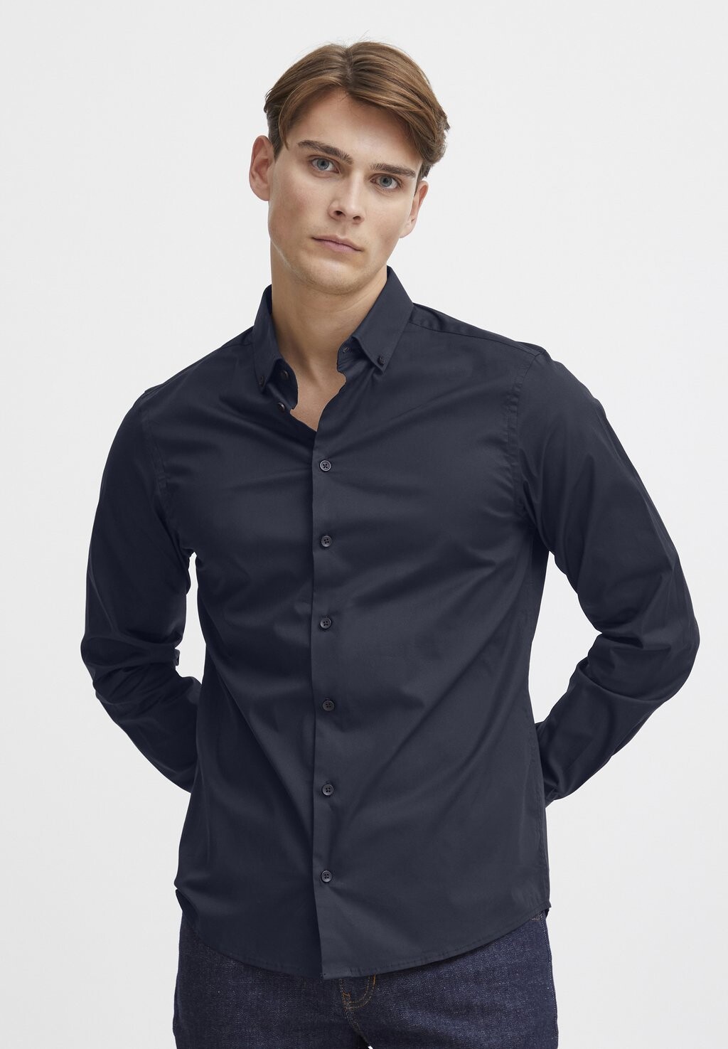 

Деловая рубашка CFALTO Casual Friday, цвет anthracite black