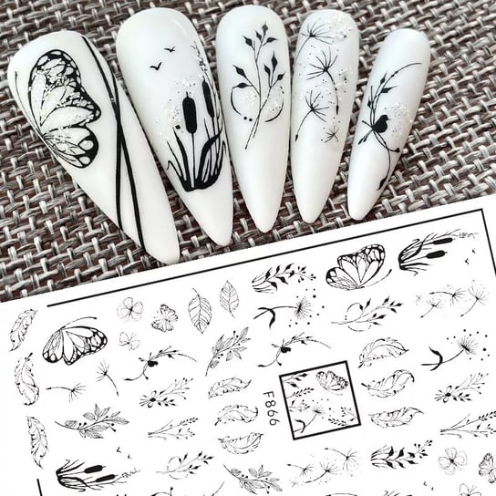 Самоклеящиеся наклейки для украшения ногтей Deni Carte